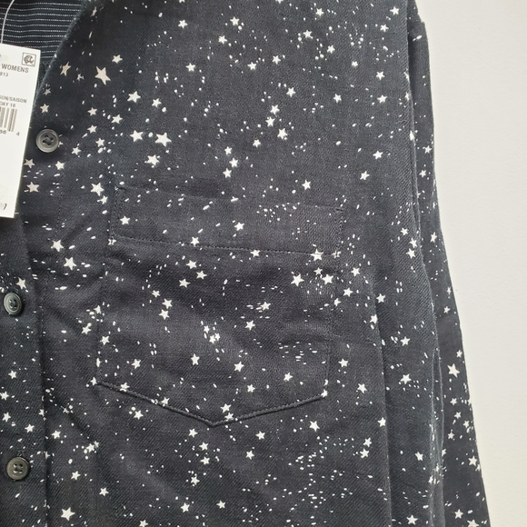 Madewell Star Print Oversized Ex Boyfriend Shirt XS - Picture 6 of 8